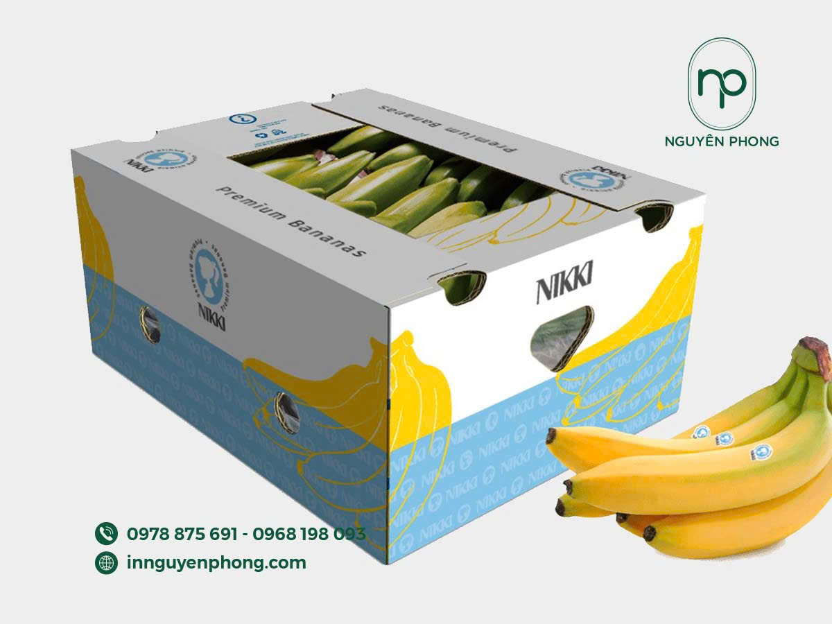 Mẫu khay giấy đựng chuối